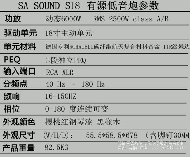 SA Sound S18Դ 18Ӣ糬