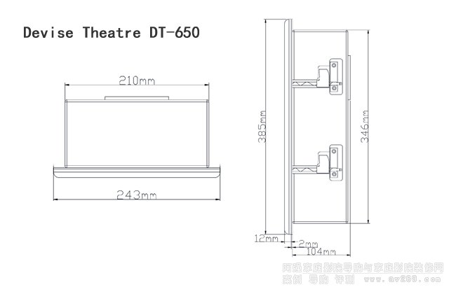 DT-650Ƕʽߴͼ