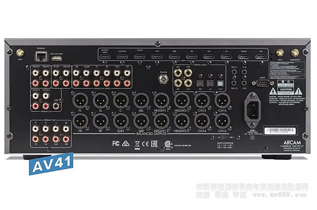 雅俊2023款家庭影院8K前级解码器AV41上市