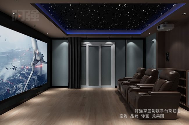 北京顺义别墅家庭影院装修效果图