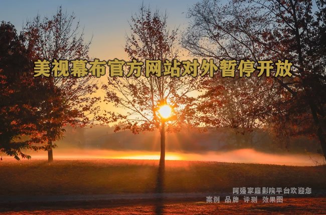 美视幕布官方网站对外暂停开放